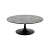 KARE Design Table Basse Schickeria Effet Marbre Noir 110cm ^ Table Basse