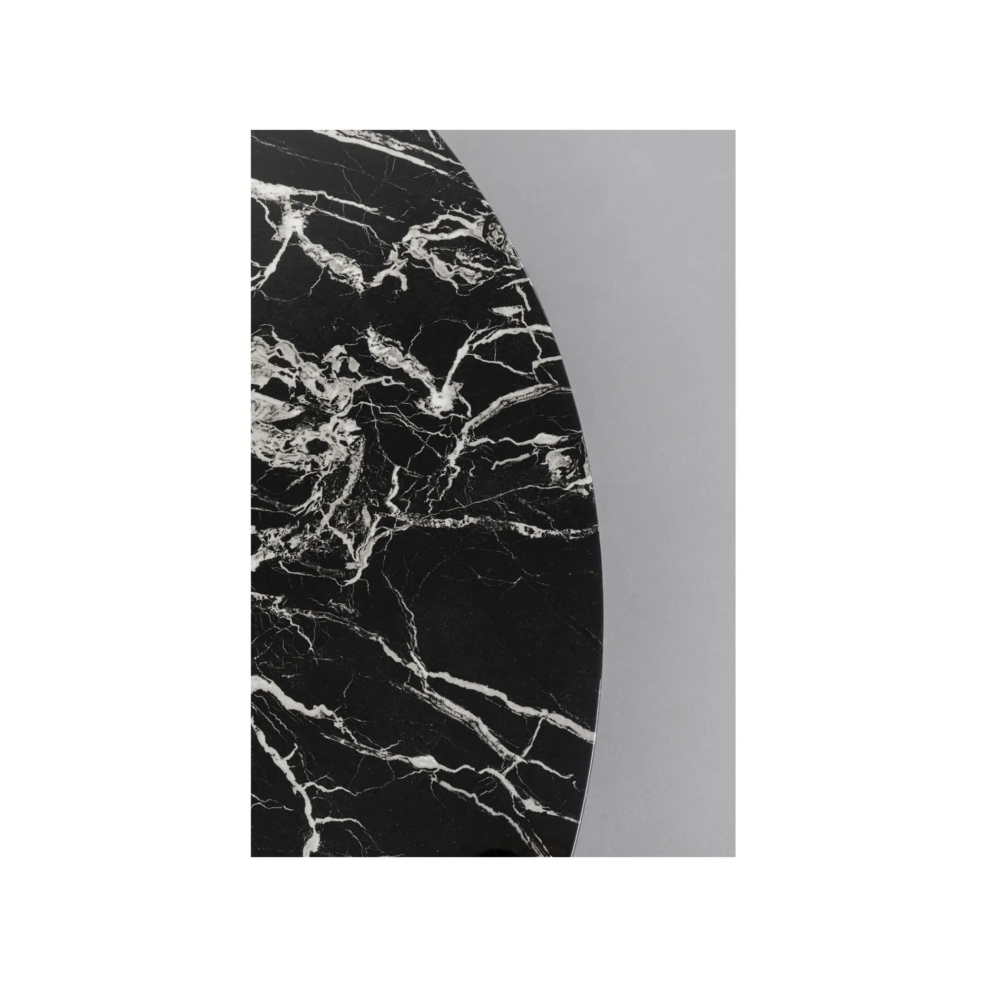 KARE Design Table Basse Schickeria Effet Marbre Noir 110cm ^ Table Basse