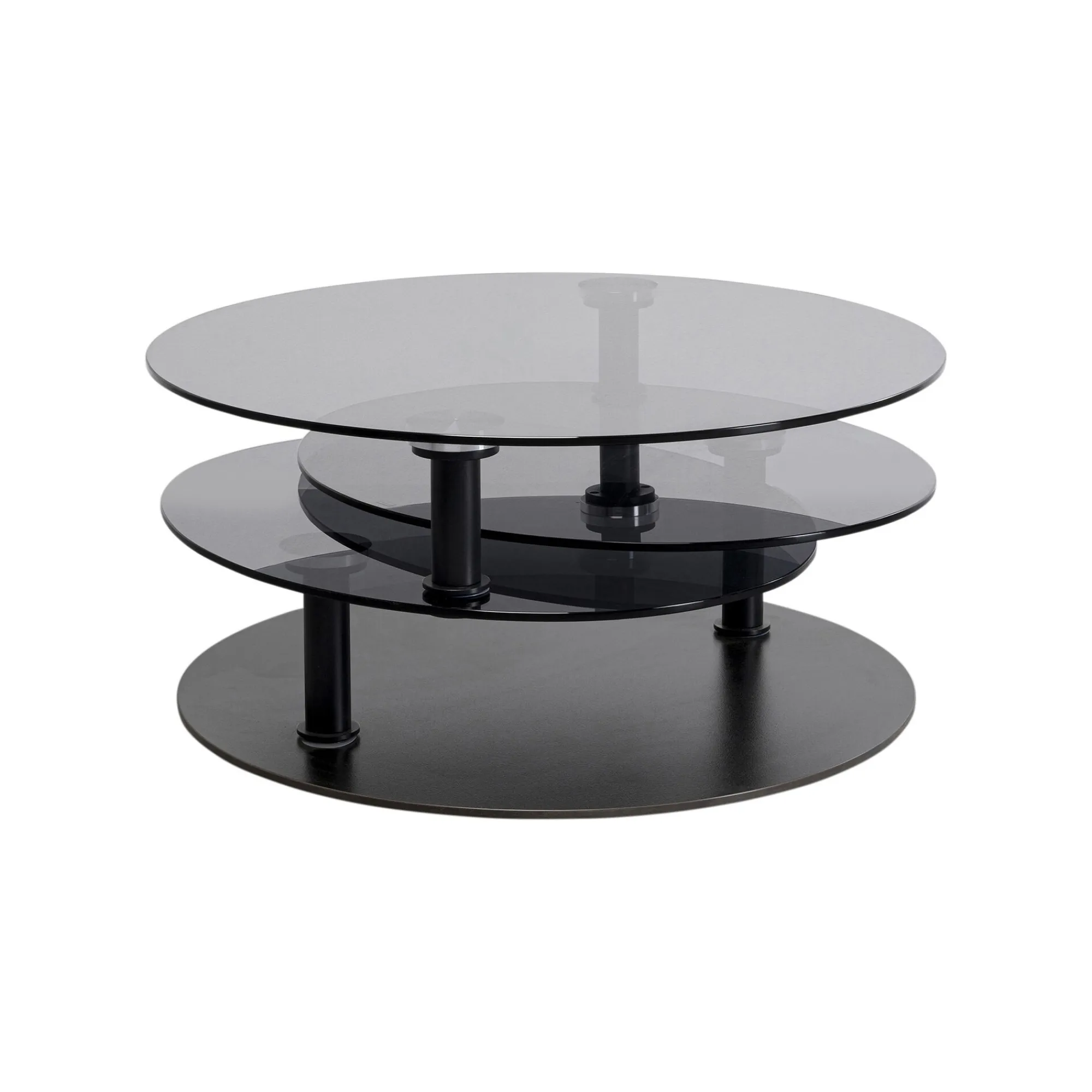 KARE Design Table Basse Twist Noire 90cm ^ Table Basse