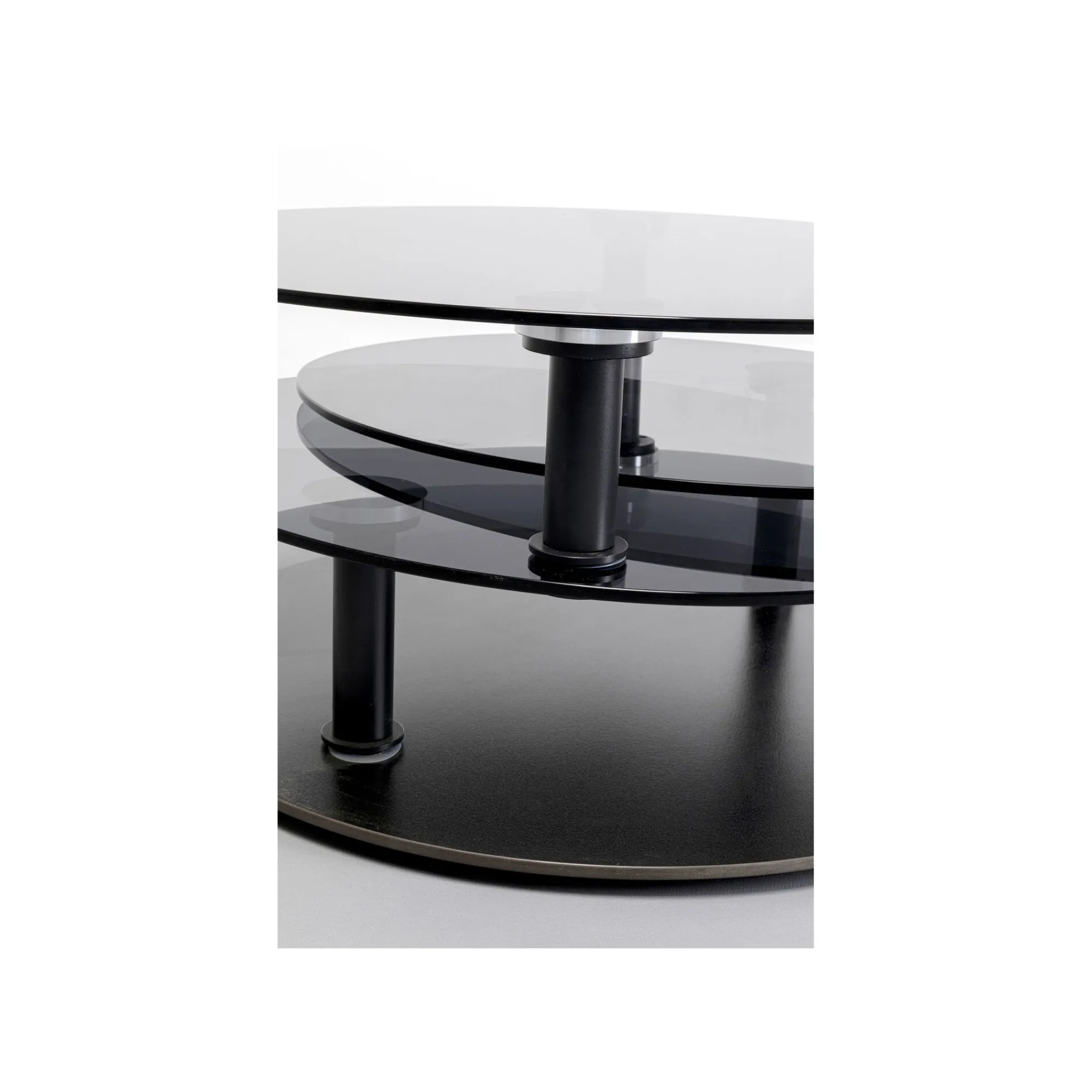 KARE Design Table Basse Twist Noire 90cm ^ Table Basse