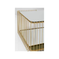 KARE Design Table Basse Wire Double 120x60cm Laiton ^ Table Basse