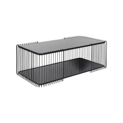 KARE Design Table Basse Wire Double 120x60cm Noire ^ Table Basse