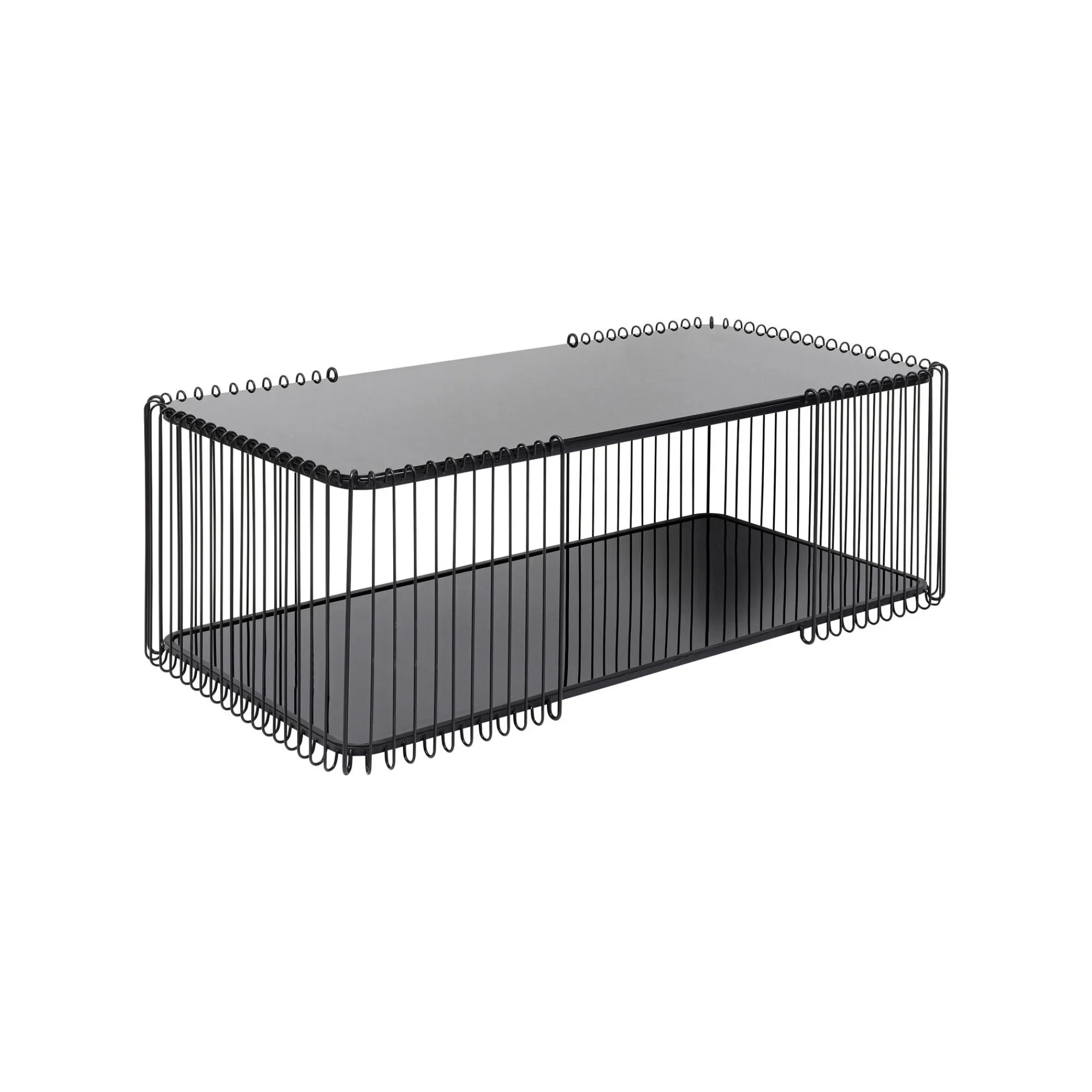 KARE Design Table Basse Wire Double 120x60cm Noire ^ Table Basse