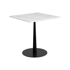 KARE Design Table Bistrot Capri Marbre Blanc 70x70cm ^ Table