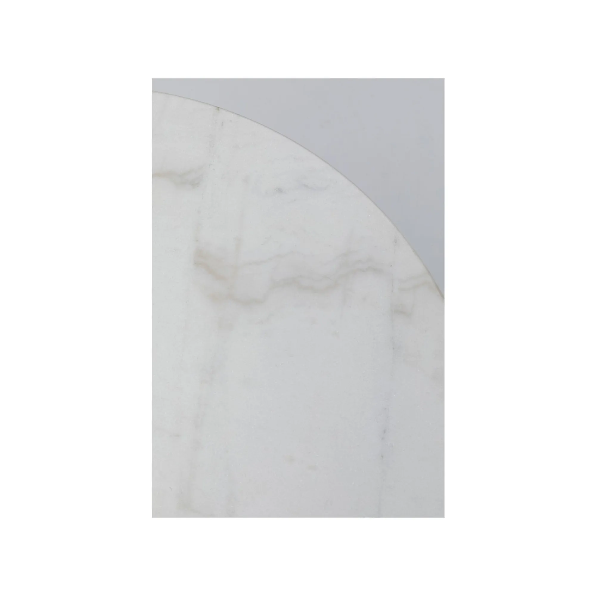 KARE Design Table Bistrot Ronde 60cm Marbre Blanc ^ Table