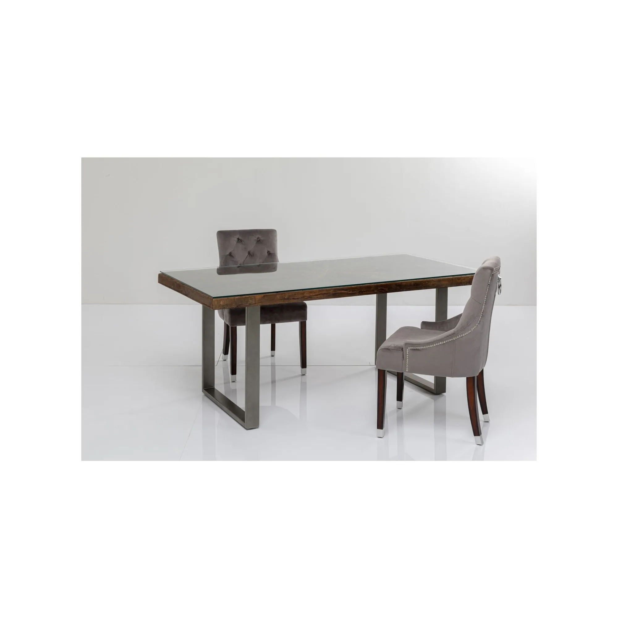 KARE Design Table Conley 180x90cm Pieds Acier ^ Table