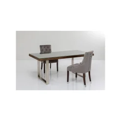 KARE Design Table Conley 180x90cm Pieds Chromés ^ Table