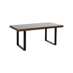 KARE Design Table Conley 180x90cm Pieds Noirs ^ Table