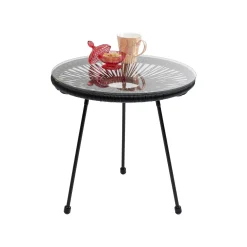 KARE Design Table D'appoint Acapulco 50cm Noire ^ Table D'Appoint & De Chevet