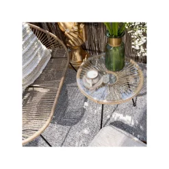 KARE Design Table D'appoint Acapulco 50cm Nature ^ Table D'Appoint & De Chevet