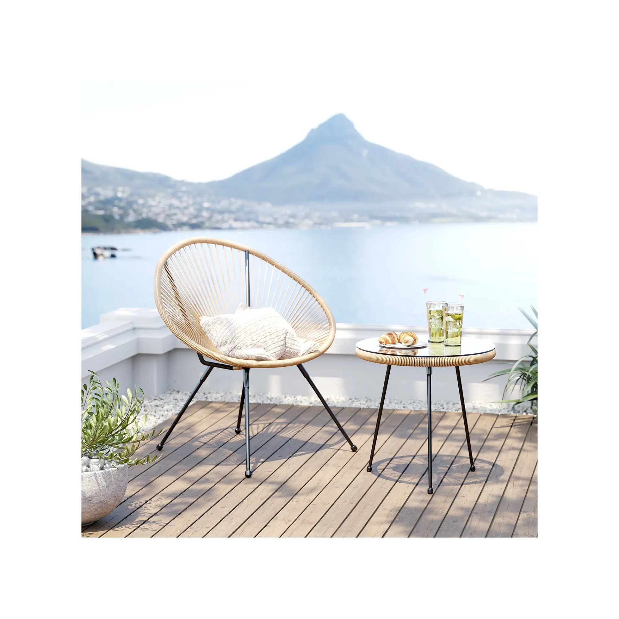 KARE Design Table D'appoint Acapulco 50cm Nature ^ Table D'Appoint & De Chevet