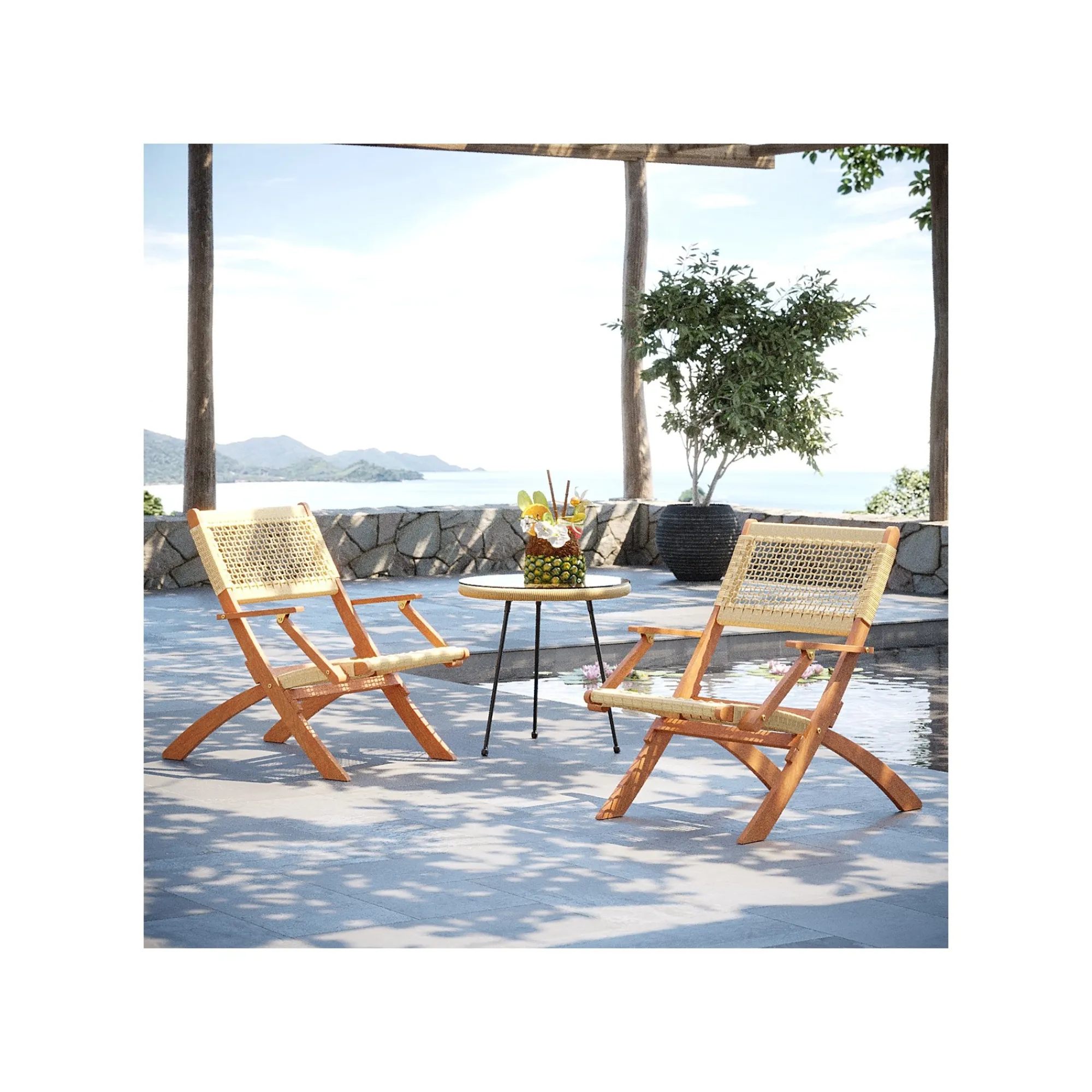 KARE Design Table D'appoint Acapulco 50cm Nature ^ Table D'Appoint & De Chevet