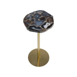 KARE Design Table D'appoint Agate Bleue 25cm ^ Table D'Appoint & De Chevet