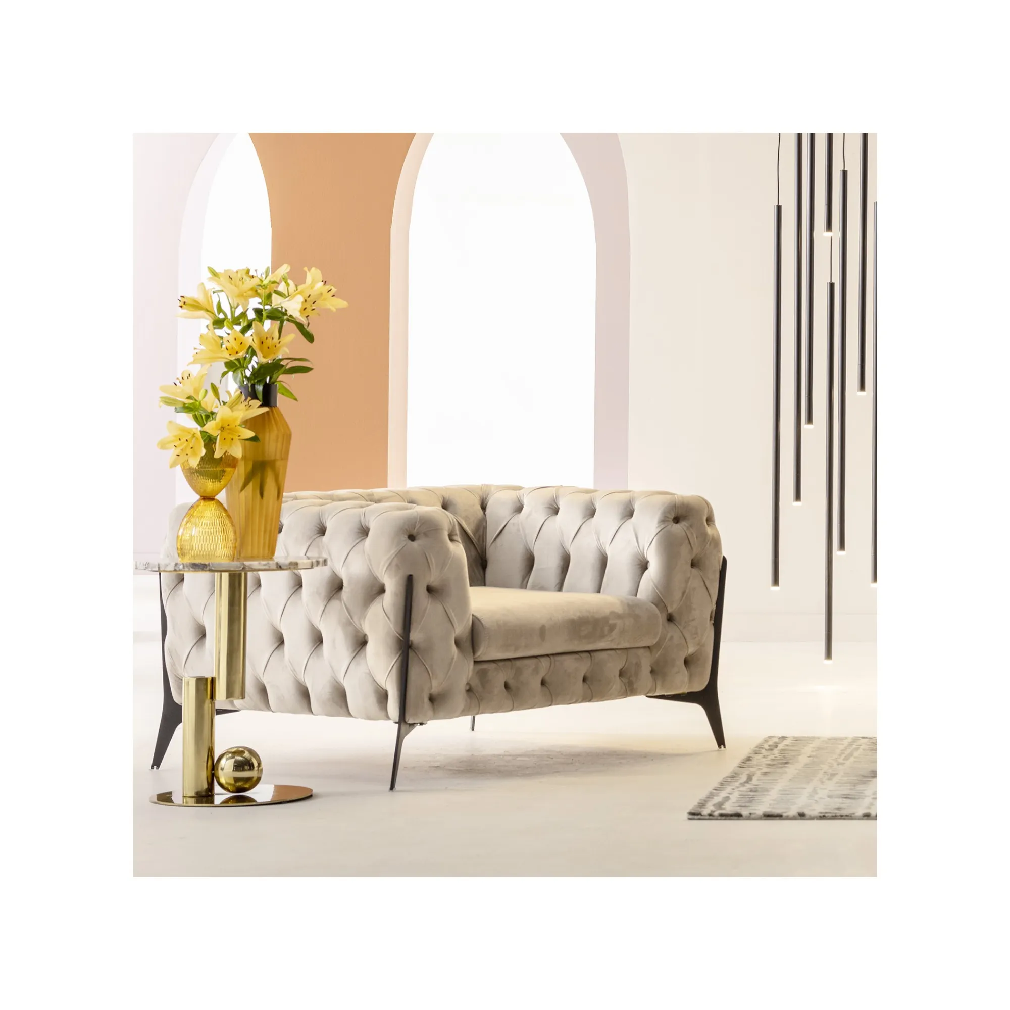 KARE Design Table D'appoint Agate Cut 46cm ^ Table D'Appoint & De Chevet