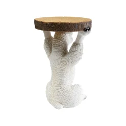 KARE Design Table D'appoint Animal Alpaca Blanc ^ Table D'Appoint & De Chevet