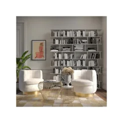 KARE Design Table D'appoint Beam Dorée Marbre Gris 43cm ^ Table D'Appoint & De Chevet