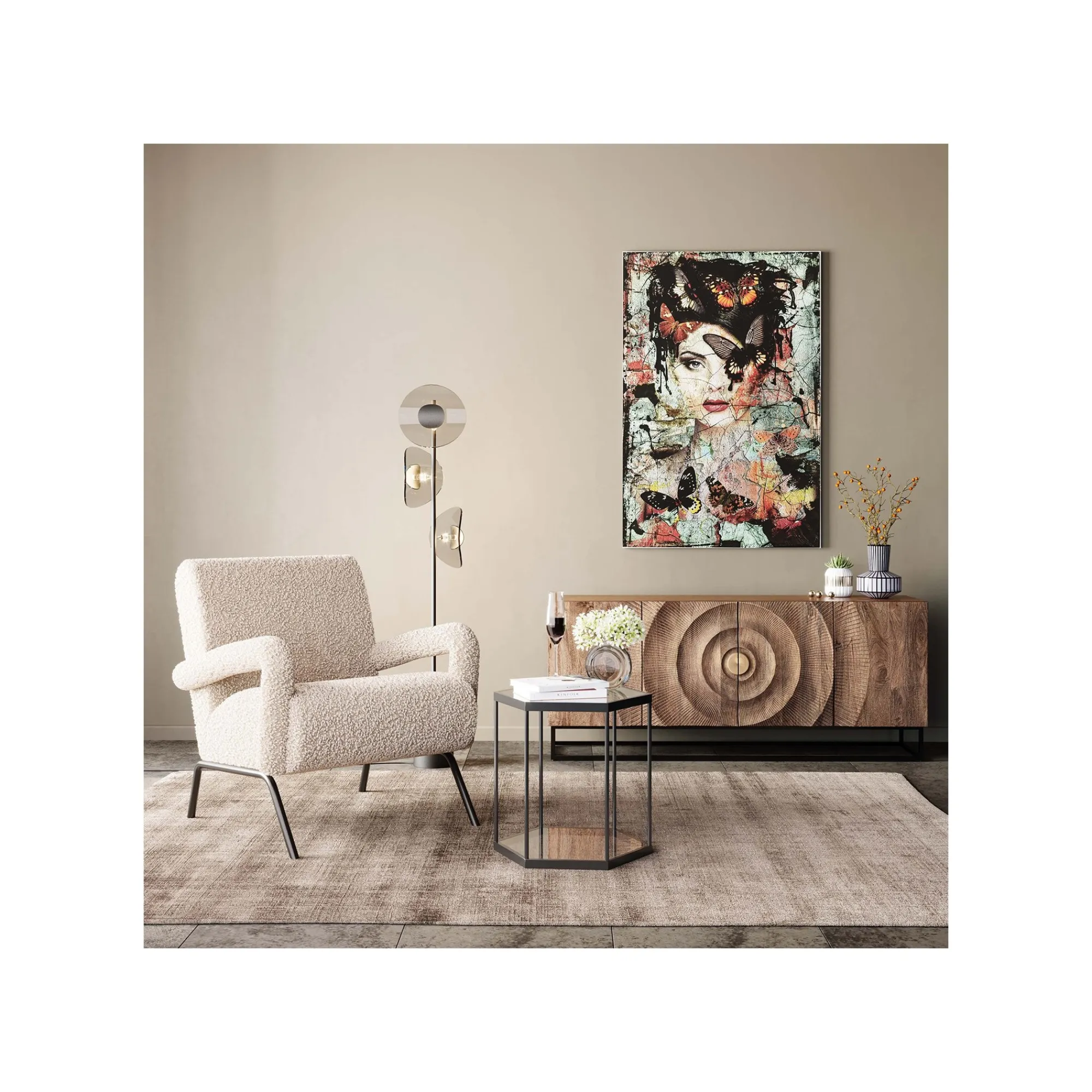 KARE Design Table D'appoint Comb Noire ^ Table D'Appoint & De Chevet