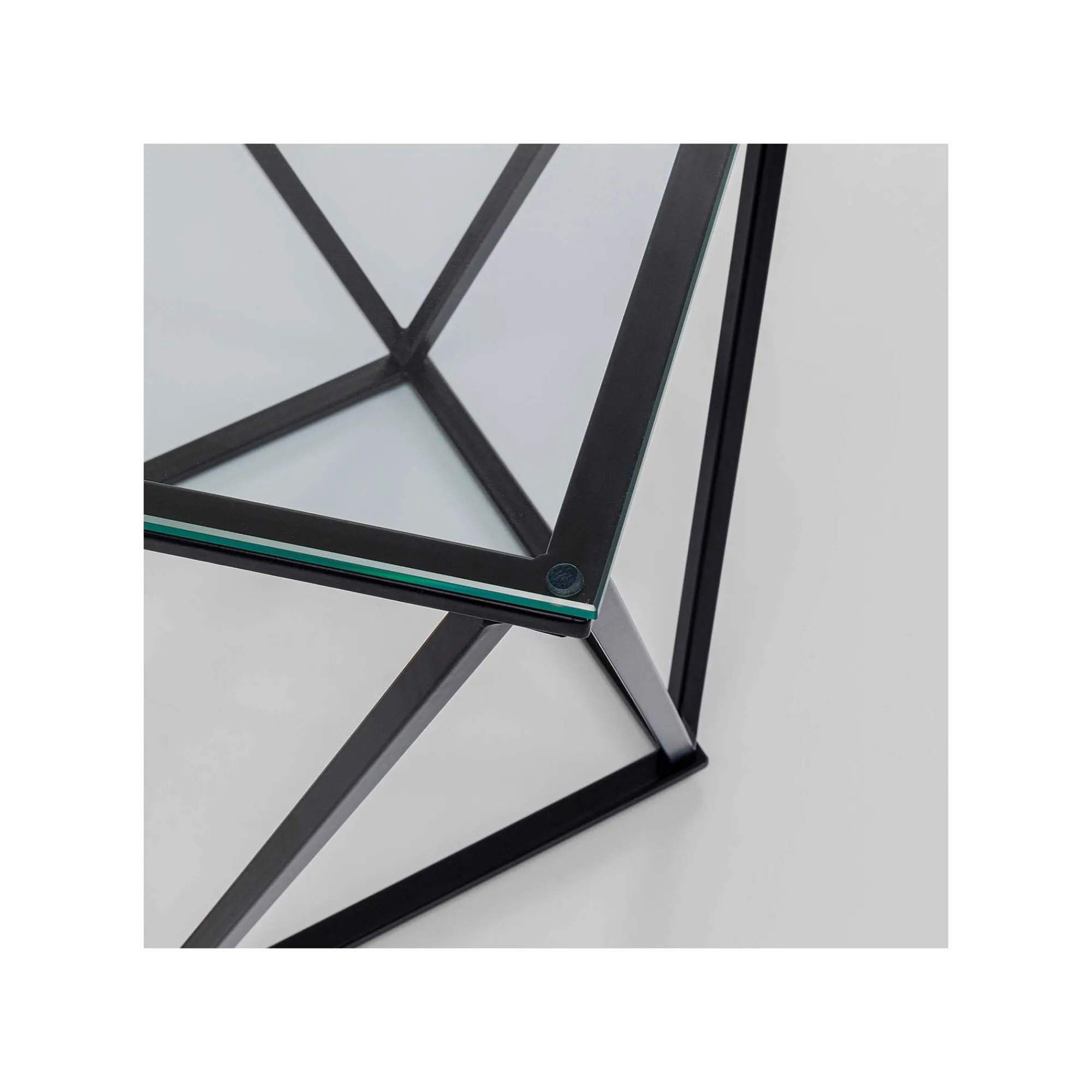 KARE Design Table D'appoint Cristallo 50x50cm Noire ^ Table D'Appoint & De Chevet