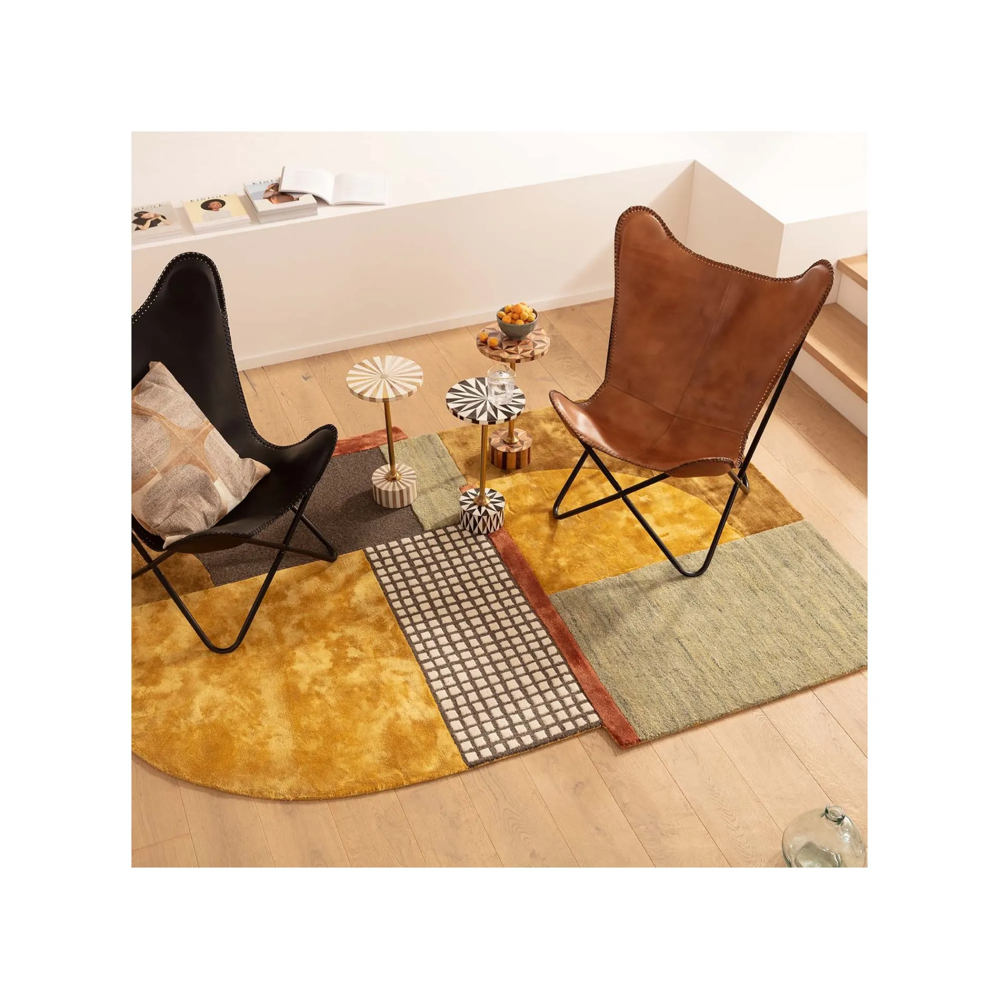 KARE Design Table D'appoint Domero Cirque 25cm Blanche Et Dorée ^ Table D'Appoint & De Chevet