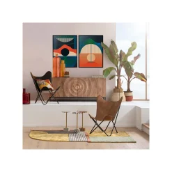 KARE Design Table D'appoint Domero Cirque 40cm Blanche Et Dorée ^ Table D'Appoint & De Chevet
