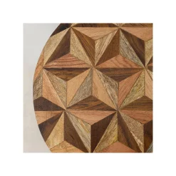KARE Design Table D'appoint Domero Geo 25cm Marron Et Dorée ^ Table D'Appoint & De Chevet