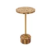 KARE Design Table D'appoint Domero Geo 40cm Marron Et Dorée ^ Table D'Appoint & De Chevet