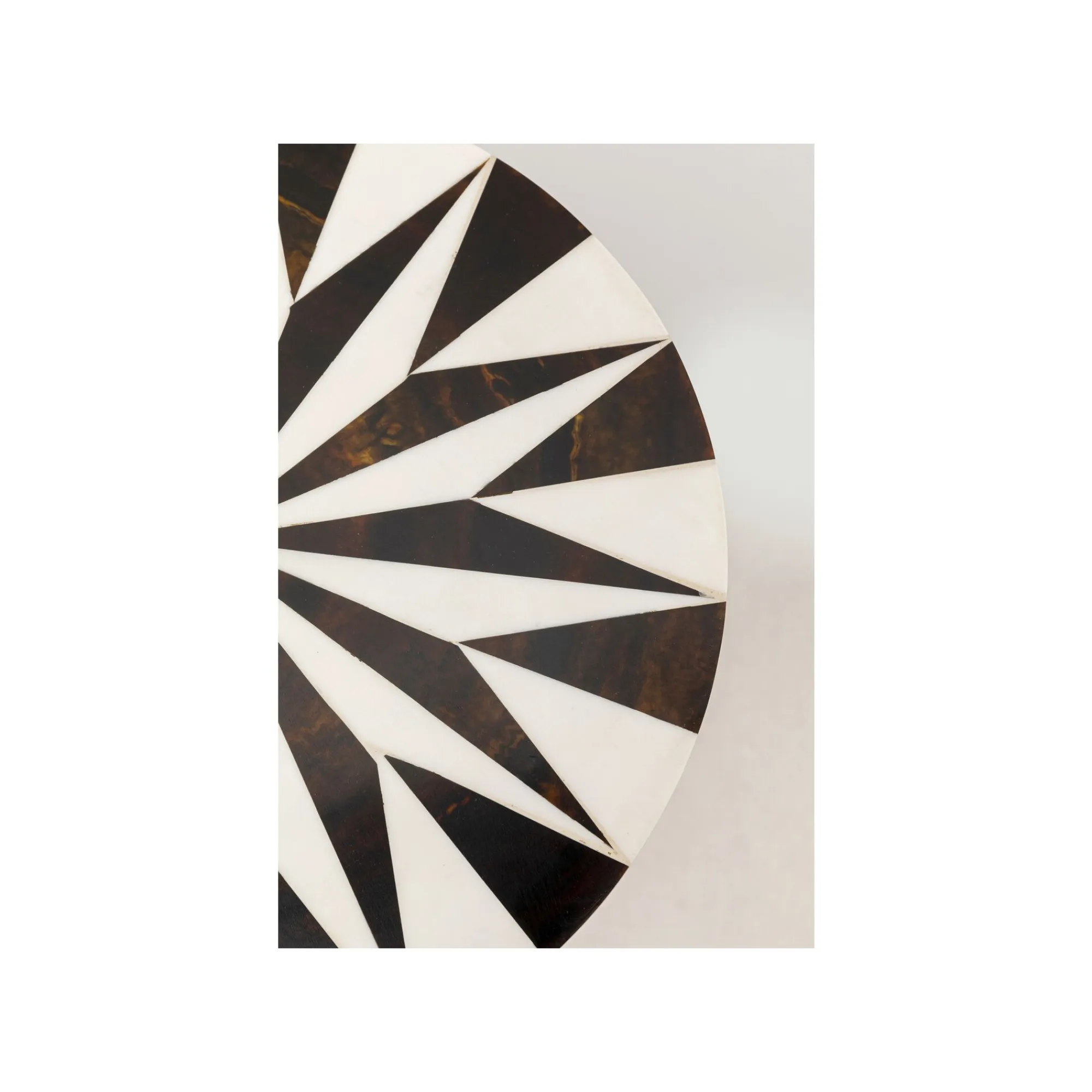 KARE Design Table D'appoint Domero Star 25cm Marron Et Blanche ^ Table D'Appoint & De Chevet
