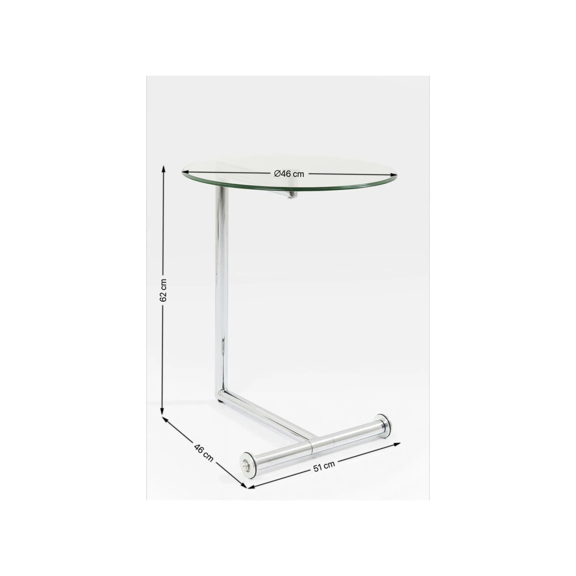 KARE Design Table D'appoint Easy Living Chromée ^ Table D'Appoint & De Chevet