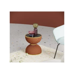 KARE Design Table D'appoint Endless Vegas Orange 47cm ^ Table D'Appoint & De Chevet