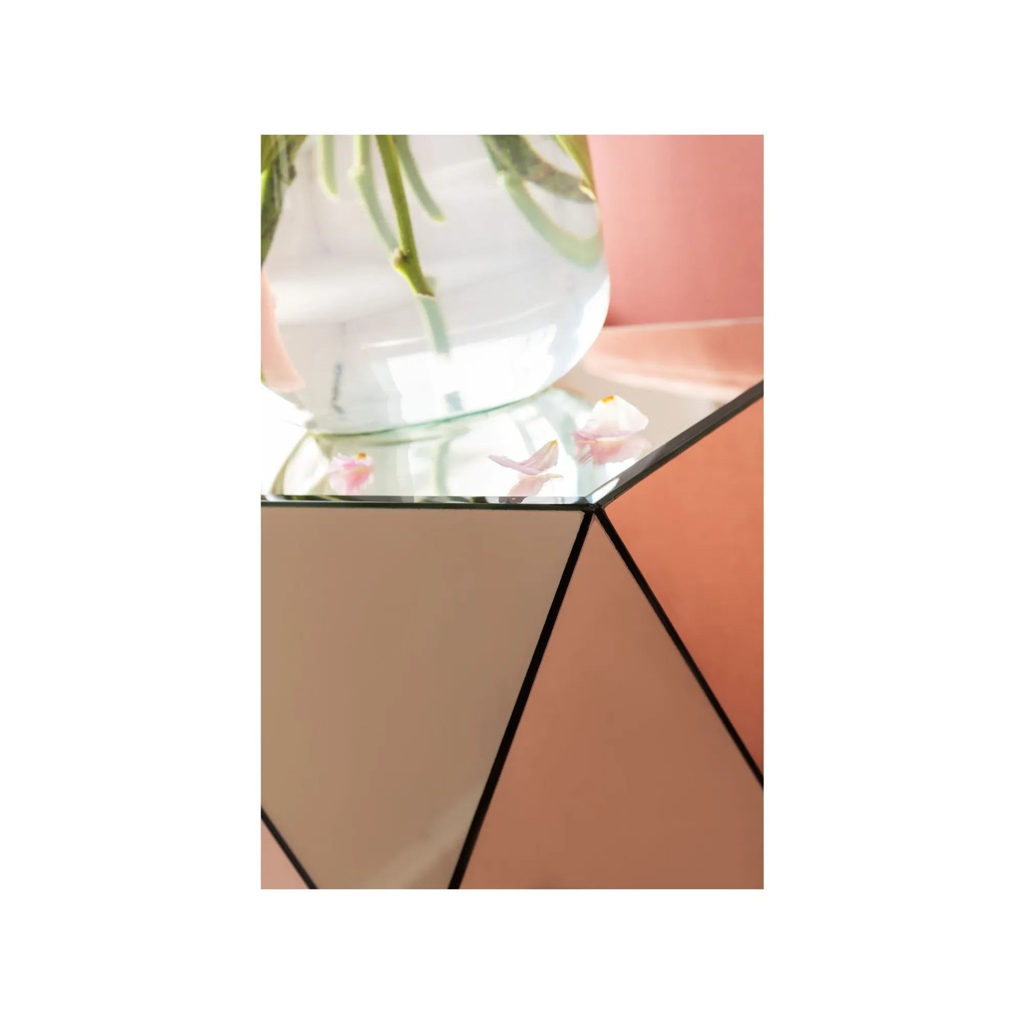 KARE Design Table D'appoint Luxury Triangle Champagne ^ Table D'Appoint & De Chevet