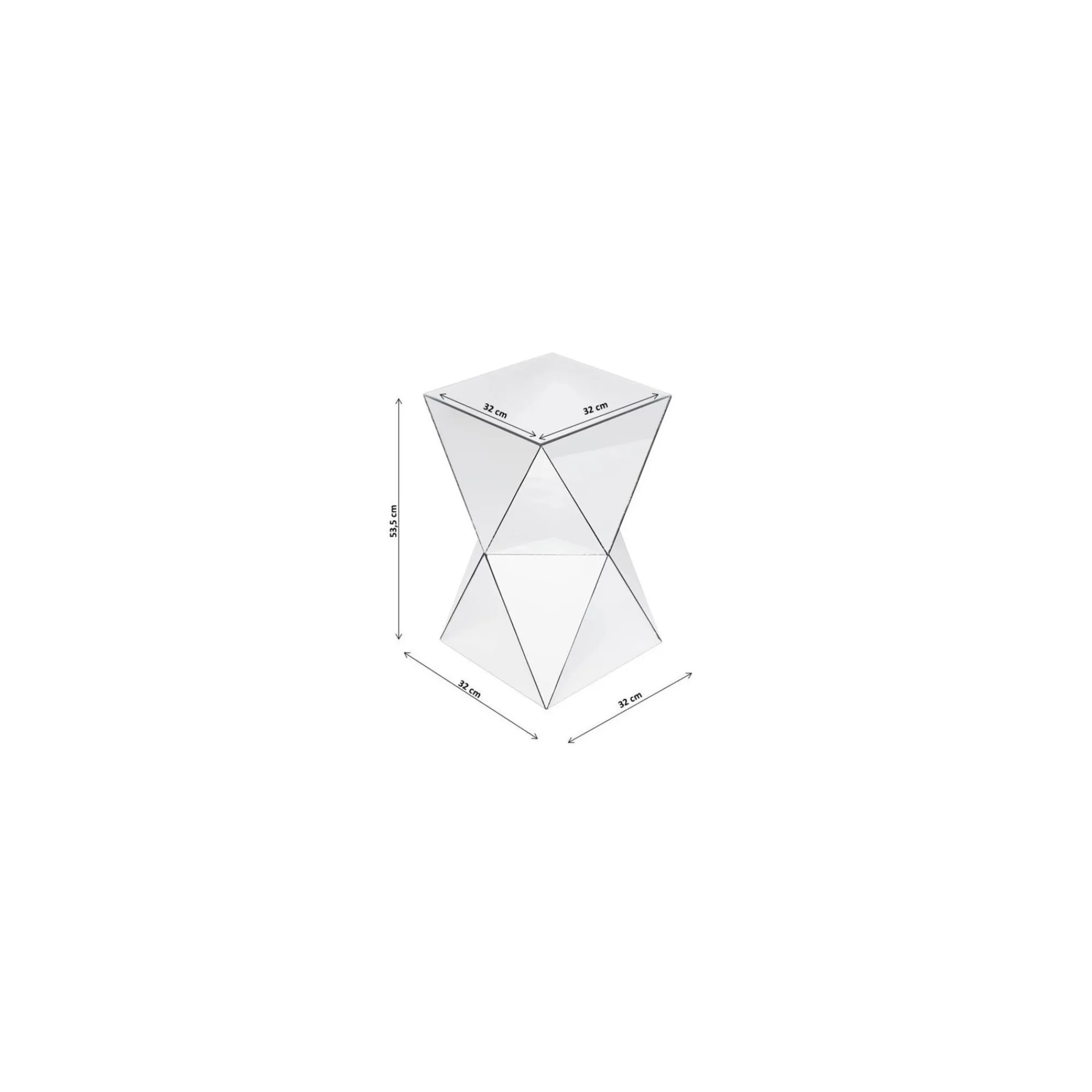 KARE Design Table D'appoint Luxury Triangle Champagne ^ Table D'Appoint & De Chevet