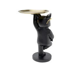 KARE Design Table D'appoint Majordome Bouledogue Noir ^ Table D'Appoint & De Chevet