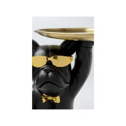 KARE Design Table D'appoint Majordome Bouledogue Noir ^ Table D'Appoint & De Chevet