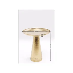 KARE Design Table D'appoint Uno Dorée 45cm ^ Table D'Appoint & De Chevet