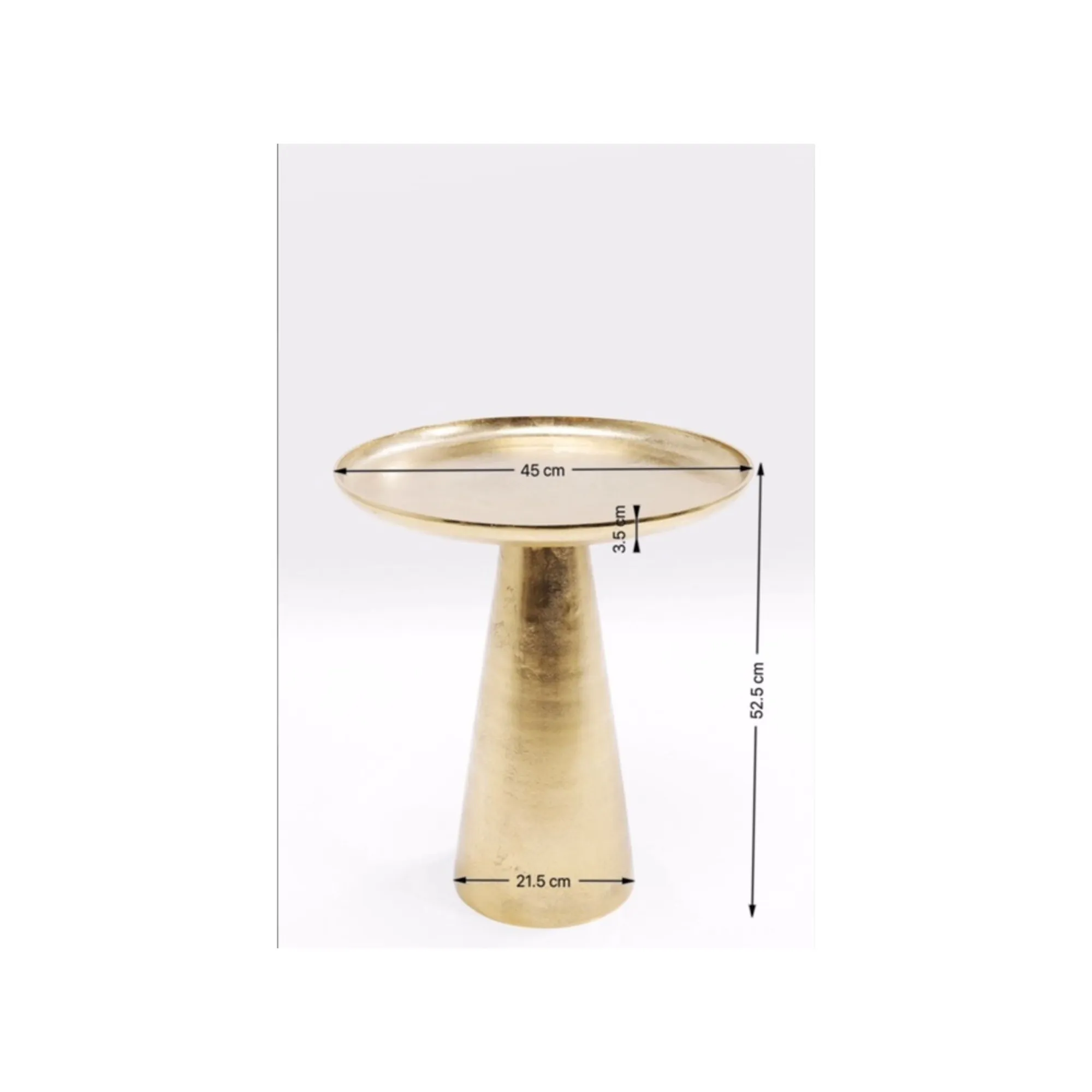 KARE Design Table D'appoint Uno Dorée 45cm ^ Table D'Appoint & De Chevet