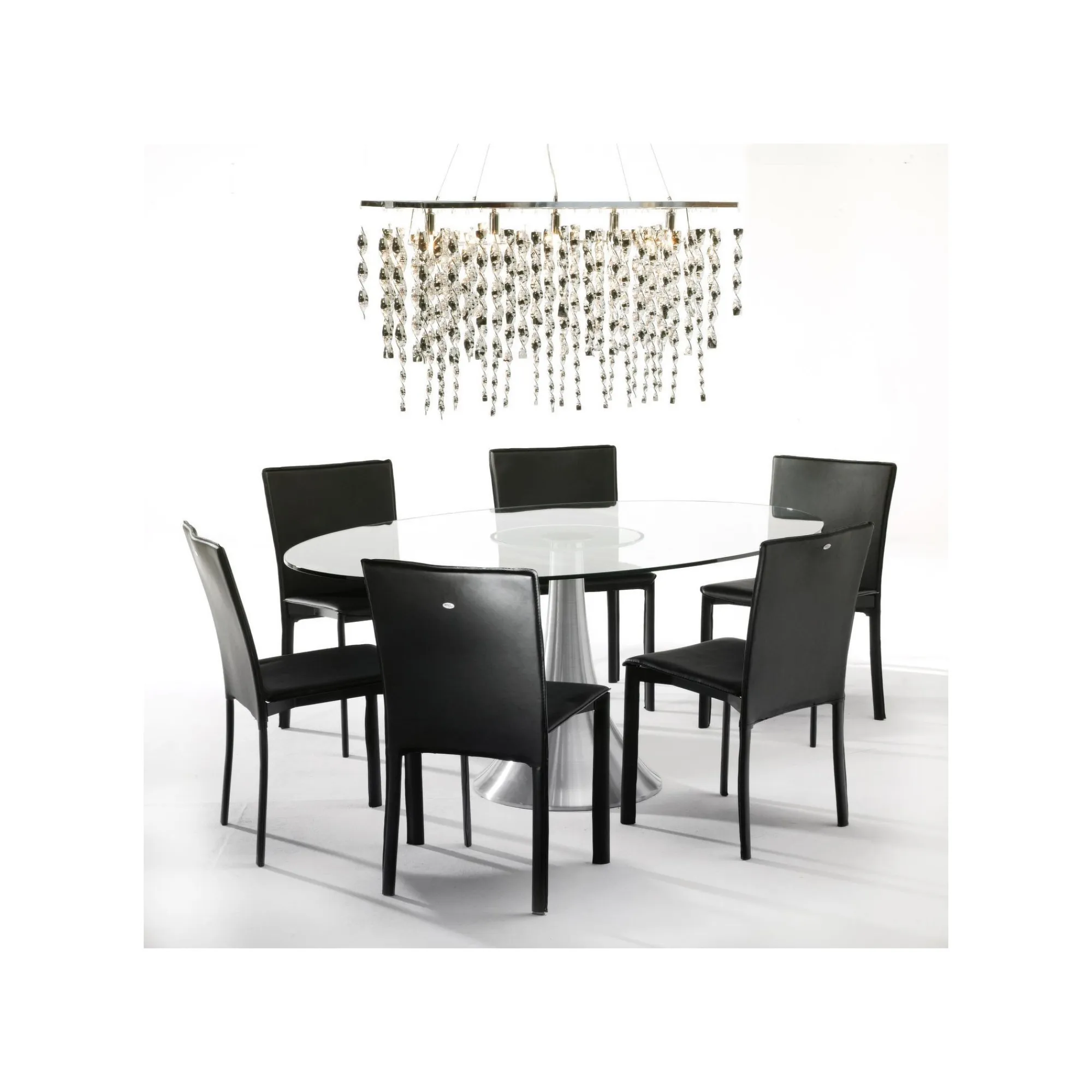 KARE Design Table En Verre Grande Possibilita 180x120cm Chromée Et Verre ^ Table