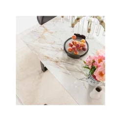 KARE Design Table Eternity Blanche Et Noire 180x90cm ^ Table