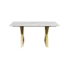 KARE Design Table Eternity Cross Blanche Et Dorée 160x80cm ^ Table