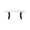 KARE Design Table Eternity Oho Blanche Et Noire 180x90cm ^ Table