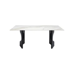 KARE Design Table Eternity Oho Blanche Et Noire 180x90cm ^ Table