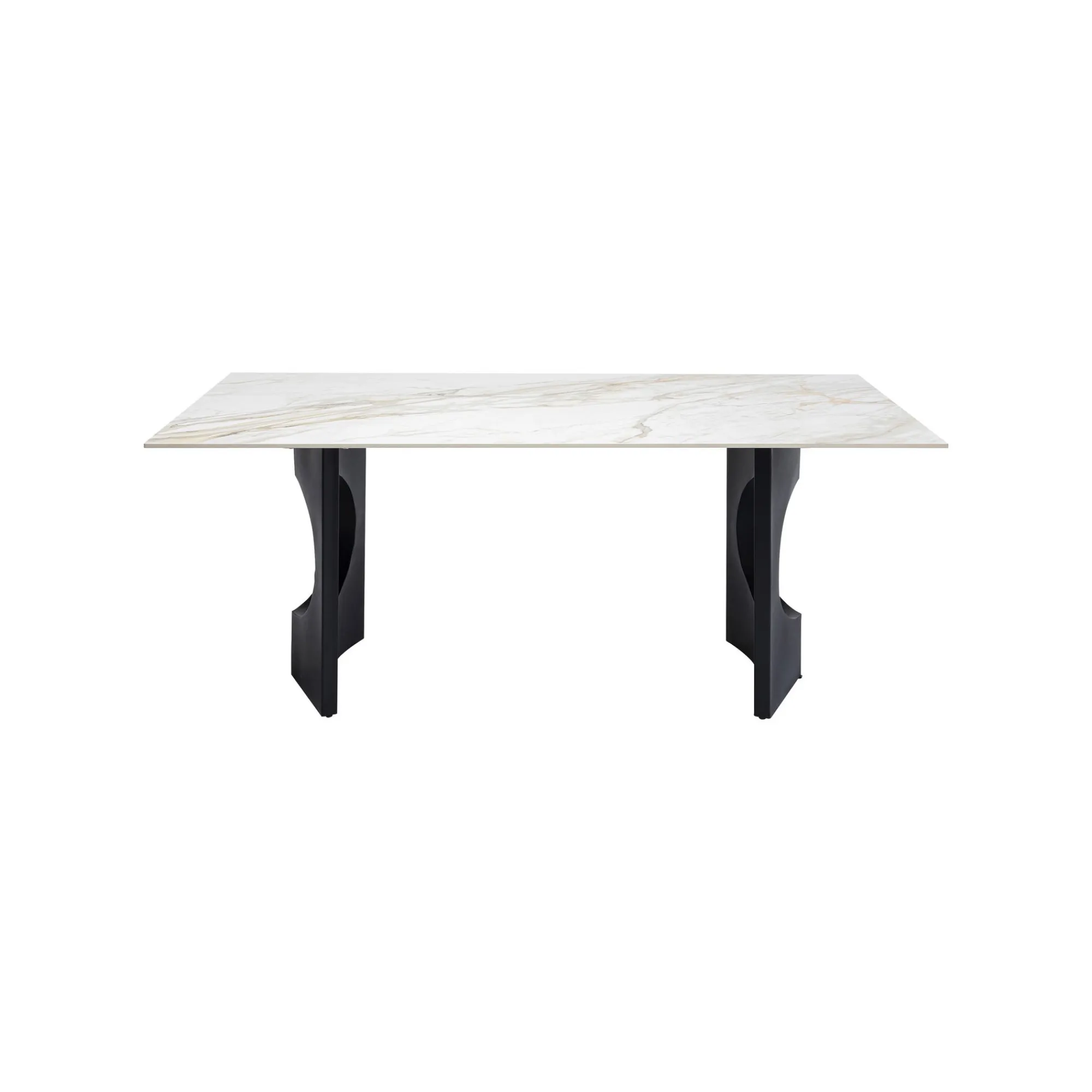 KARE Design Table Eternity Oho Blanche Et Noire 180x90cm ^ Table