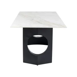 KARE Design Table Eternity Oho Blanche Et Noire 180x90cm ^ Table