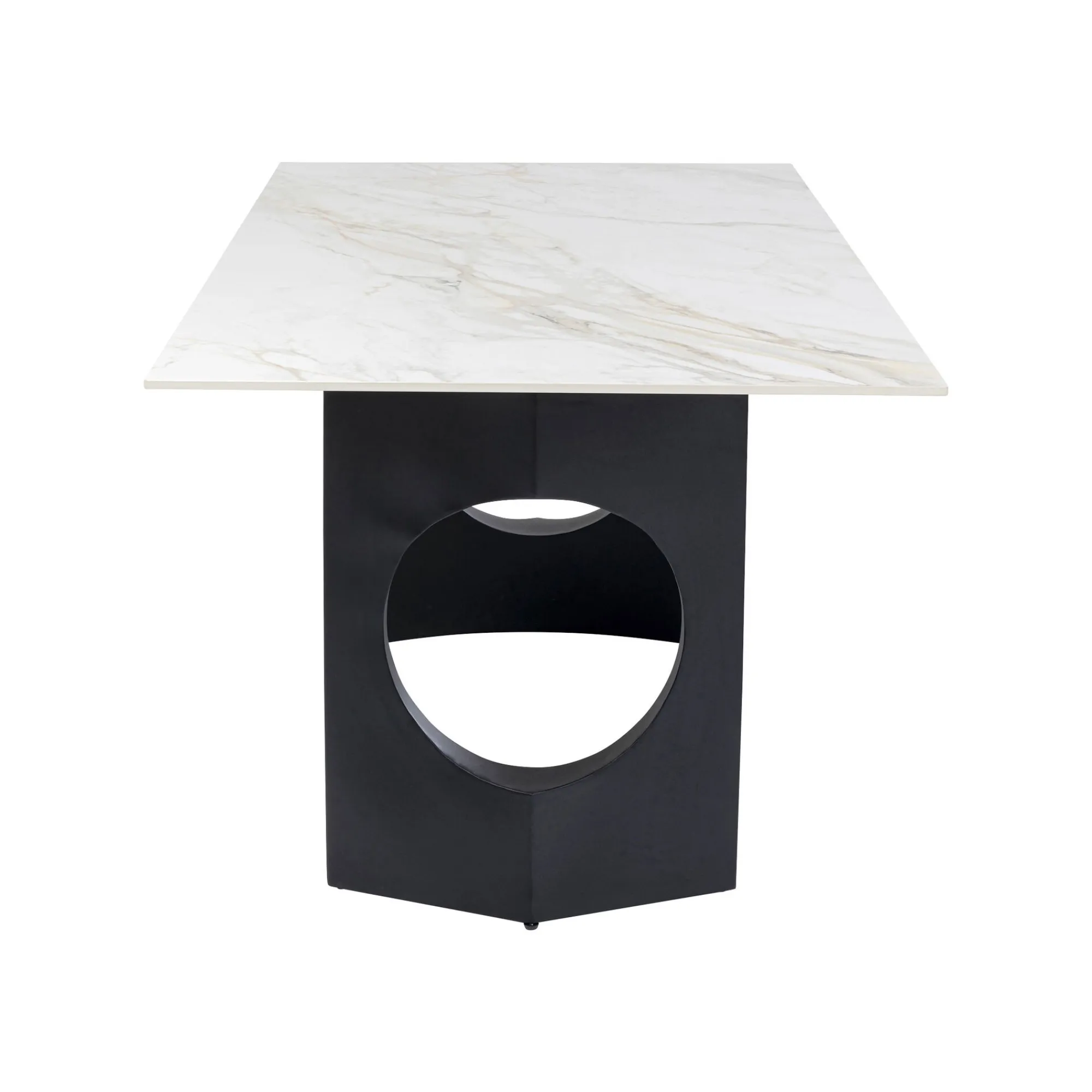KARE Design Table Eternity Oho Blanche Et Noire 180x90cm ^ Table