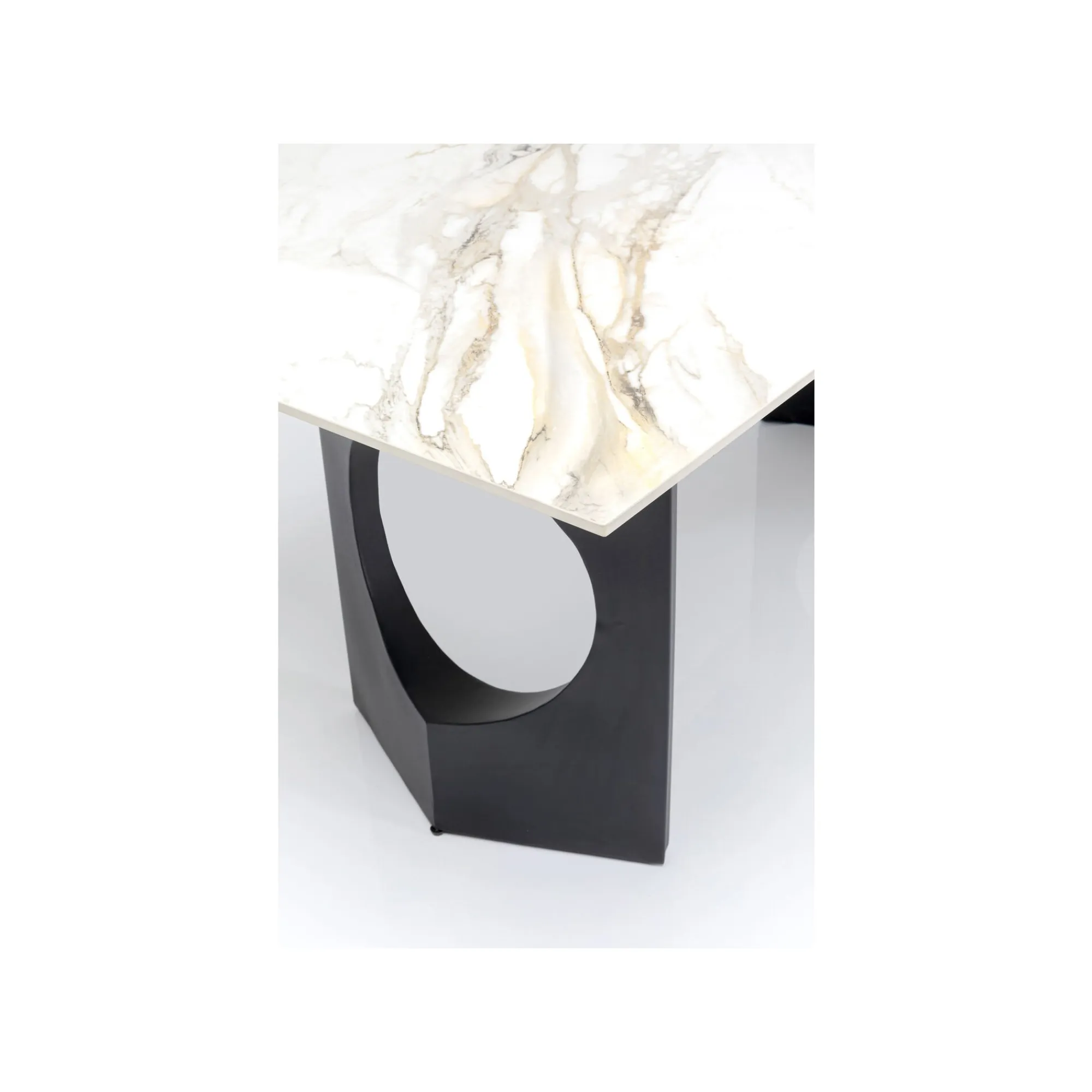 KARE Design Table Eternity Oho Blanche Et Noire 180x90cm ^ Table