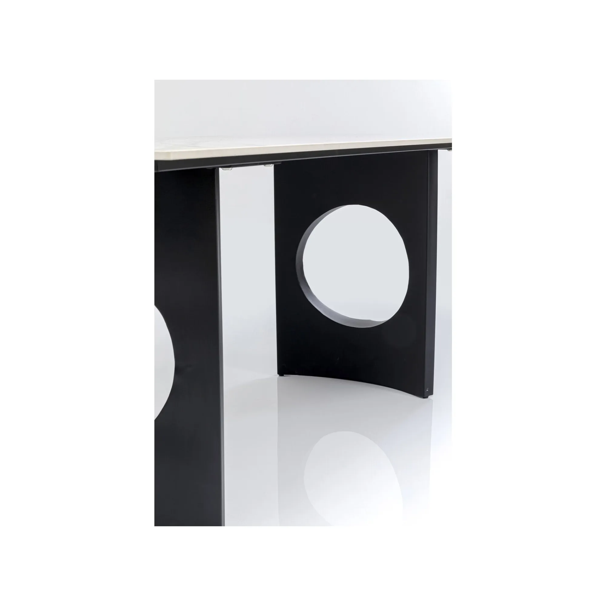 KARE Design Table Eternity Oho Blanche Et Noire 180x90cm ^ Table