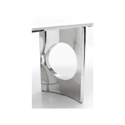KARE Design Table Eternity Oho Blanche Et Chromée 180x90cm ^ Table