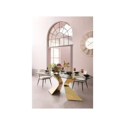 KARE Design Table Gloria 200x100cm Dorée ^ Table
