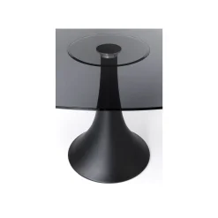 KARE Design Table Grande Possibilita 180x120cm Noire Et Verre Fumé ^ Table
