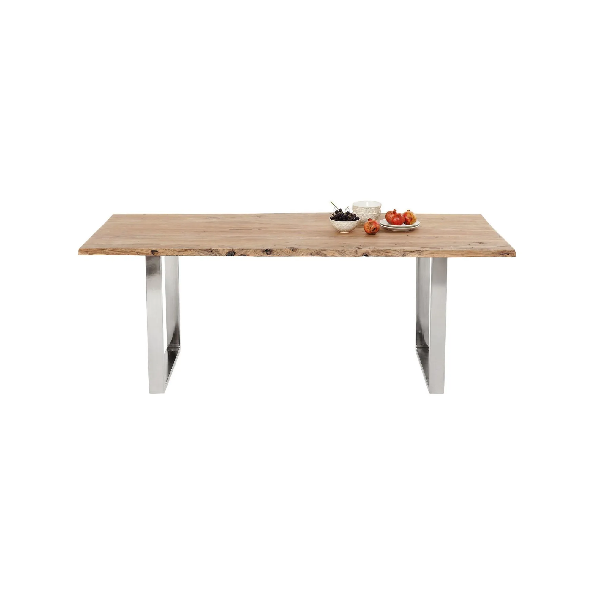 KARE Design Table Harmony Acacia Chrome 160x80cm ^ Table