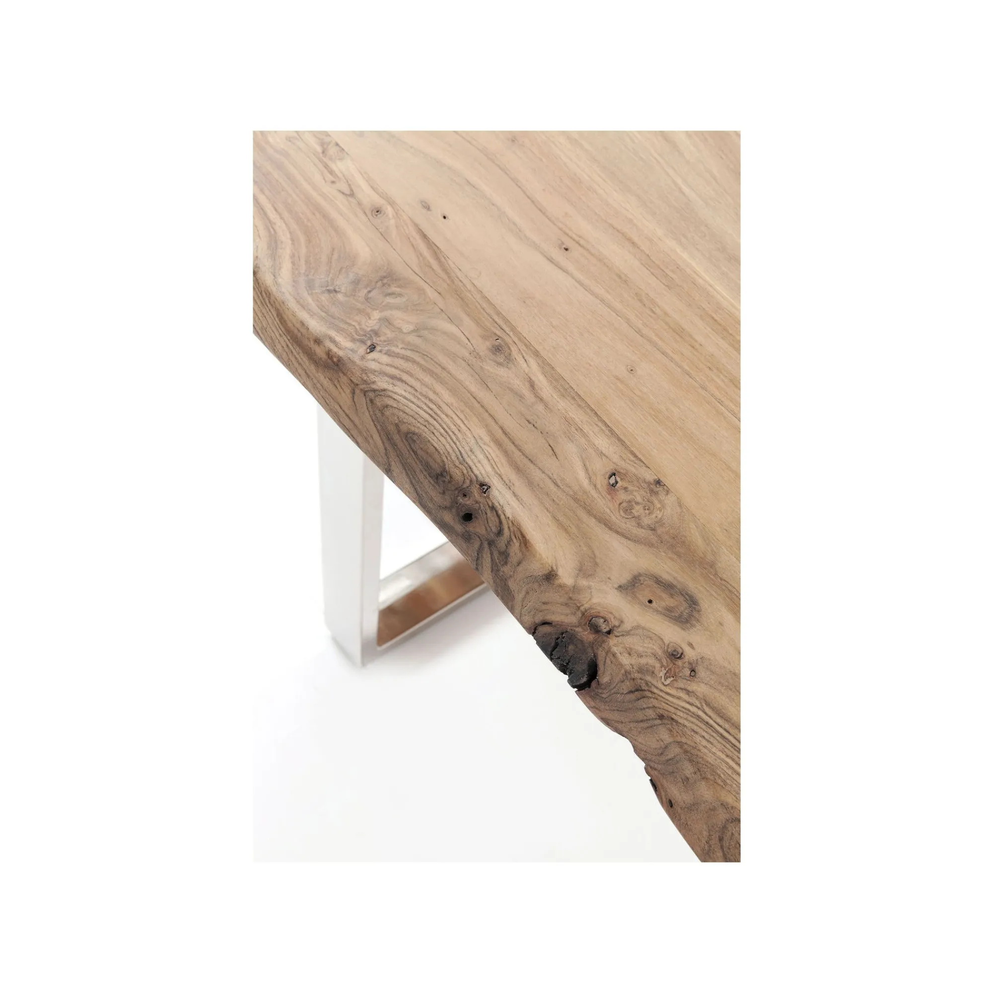 KARE Design Table Harmony Acacia Chrome 180x90cm ^ Table